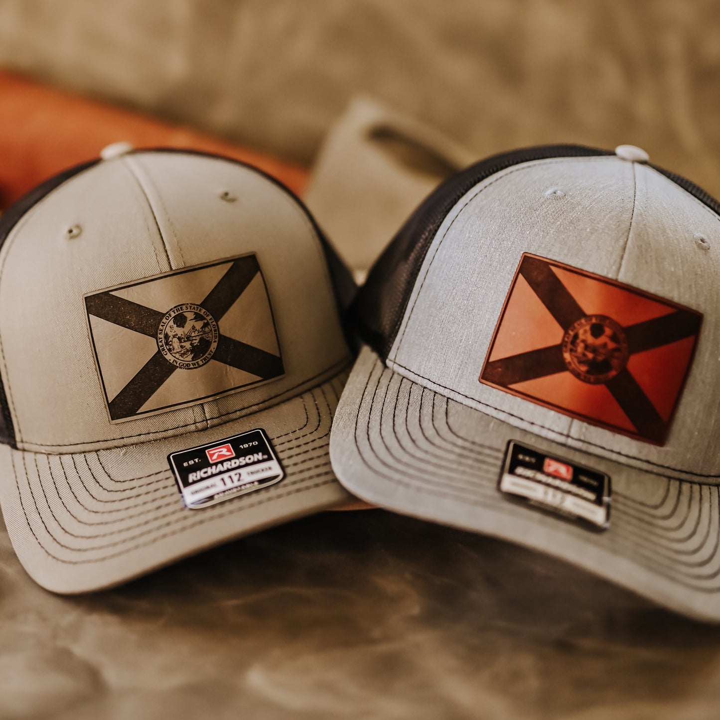 FL State Flag Leather Patch Hat