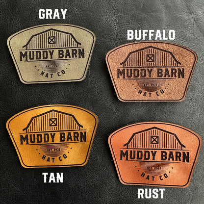 Muddy Barn Hat Co. Logo Leather Patch Hat