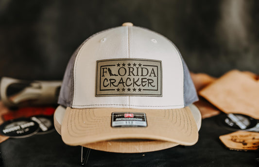 Florida Cracker Leather Patch Hat