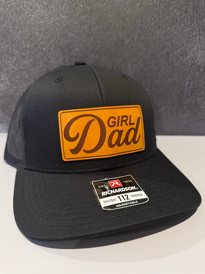 Girl Dad Leather Patch Hat