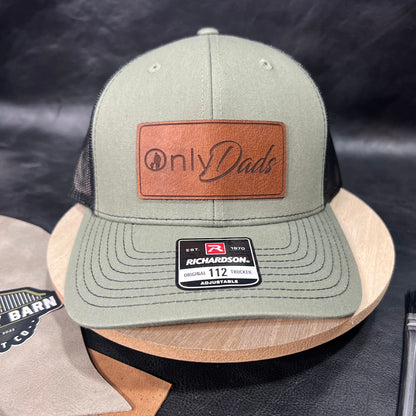 Only Dads Leather Patch Hat